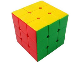 TamBoora 3X3X3 SPEED CUBE HIGH STAYBILITY STICKER LESS SMOOTH SWING FOR FASTER MOVEMENT (1 Pieces)